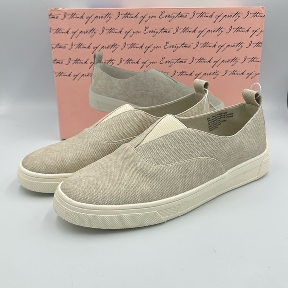 Kensie Shoes - Kensie‎ Salia Beige Slip-On Sneakers Women’s Size 8 NIB